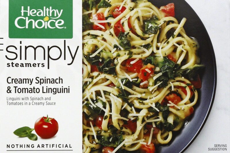 Best Price Healthy Choice Simply Steamers Creamy Spinach & Tomato Linguini Frozen Meal