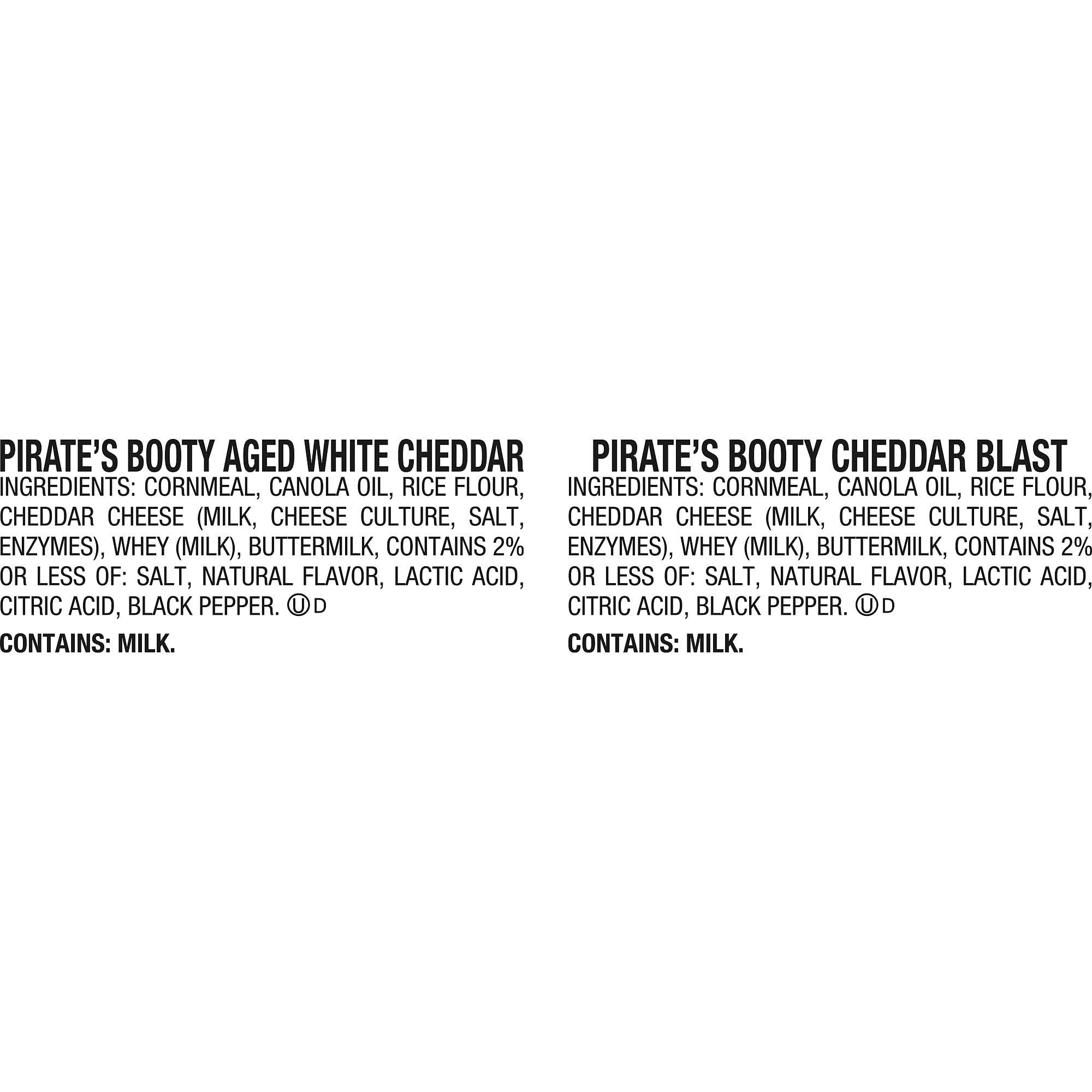 Best Price Pirate's Booty White Cheddar & Cheddar Puffs, Gluten Free Variety Pack, 18 Bags | Peanut & Tree Nut Free Kids Snacks, Aged White Cheddar & Cheddar Blast Cheese Puffs