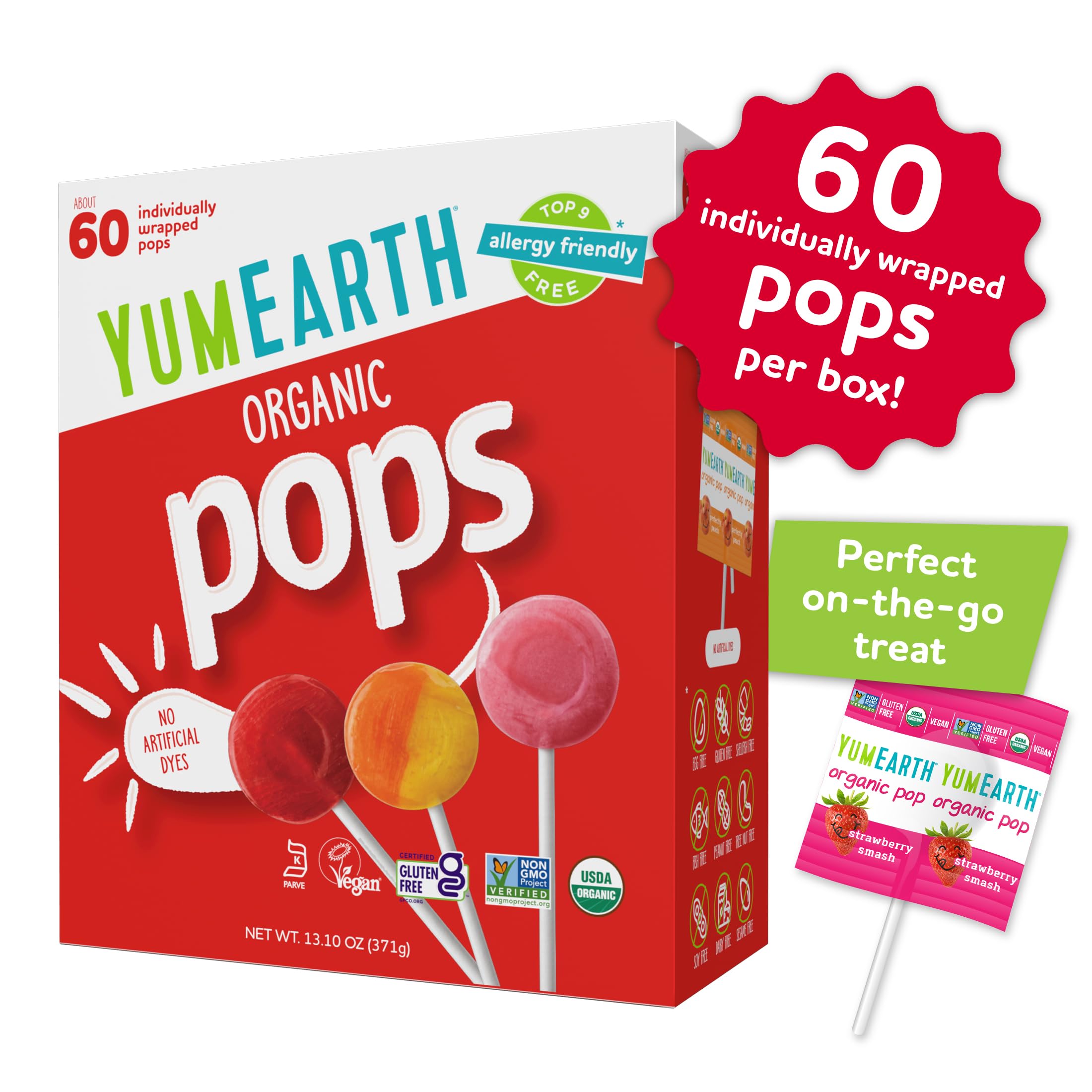 Best Price YumEarth Organic Fruit Flavored Lollipops