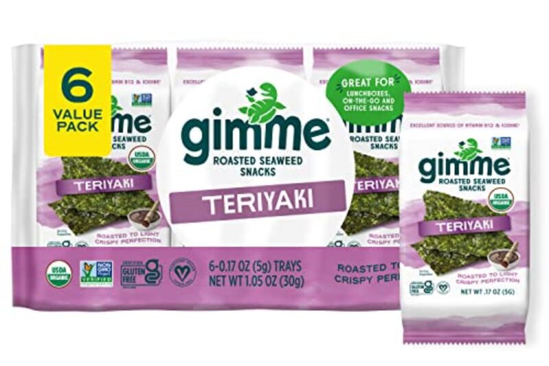 Cheap 6-Pack CT Teriyaki Organic Roasted Seaweed Snacks
