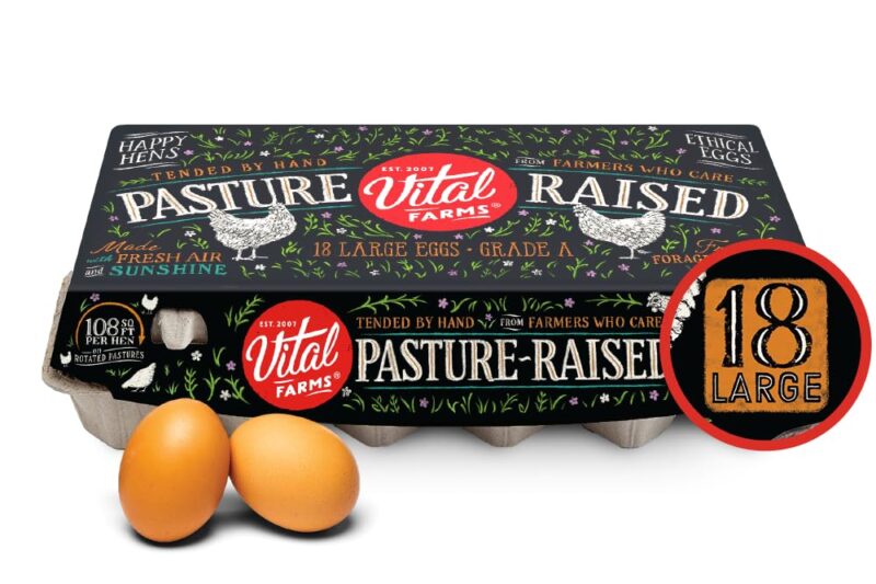 Cheap Vital Farms Pasture-Raised Large Eggs, 18 Count