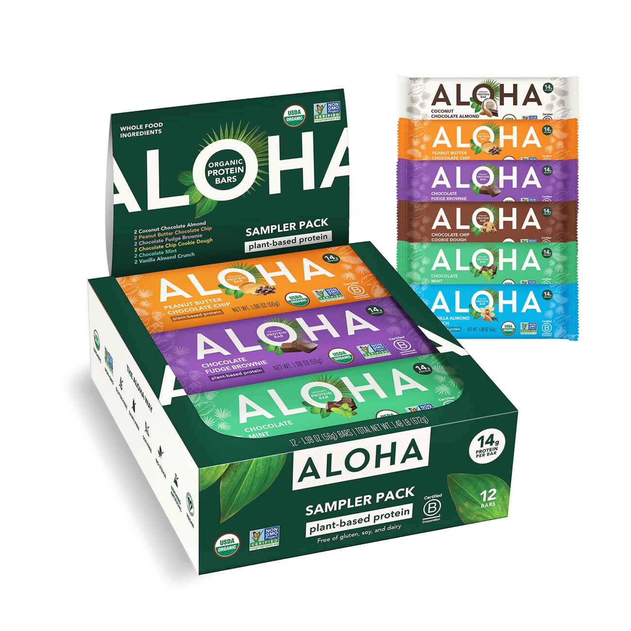 Review ALOHA Organic Plant-Based Protein Bars