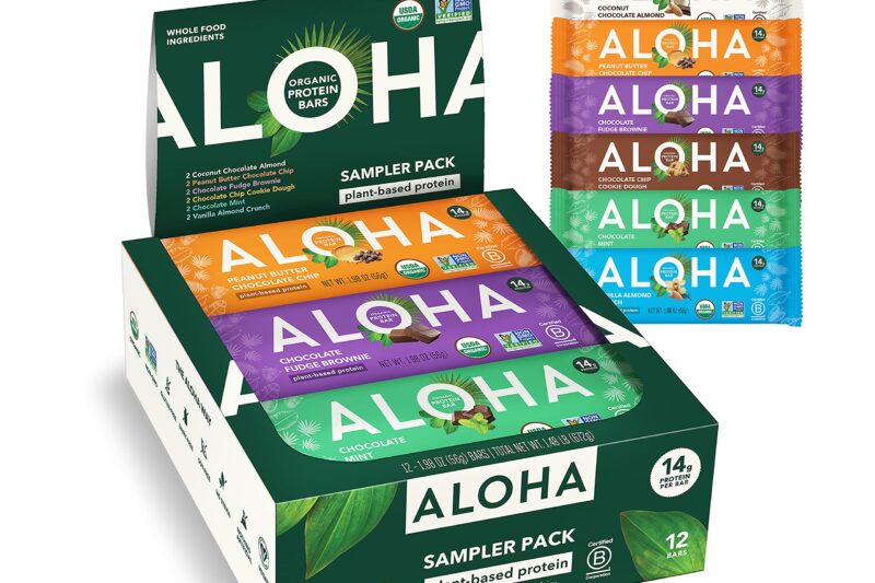 Review ALOHA Organic Plant-Based Protein Bars