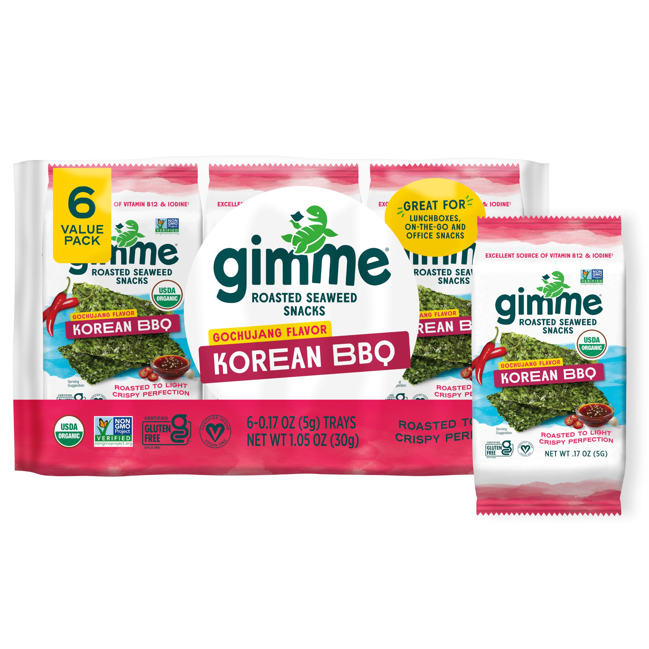 Best Price Gimme Seaweed Organic Premium Roasted Seaweed Snacks