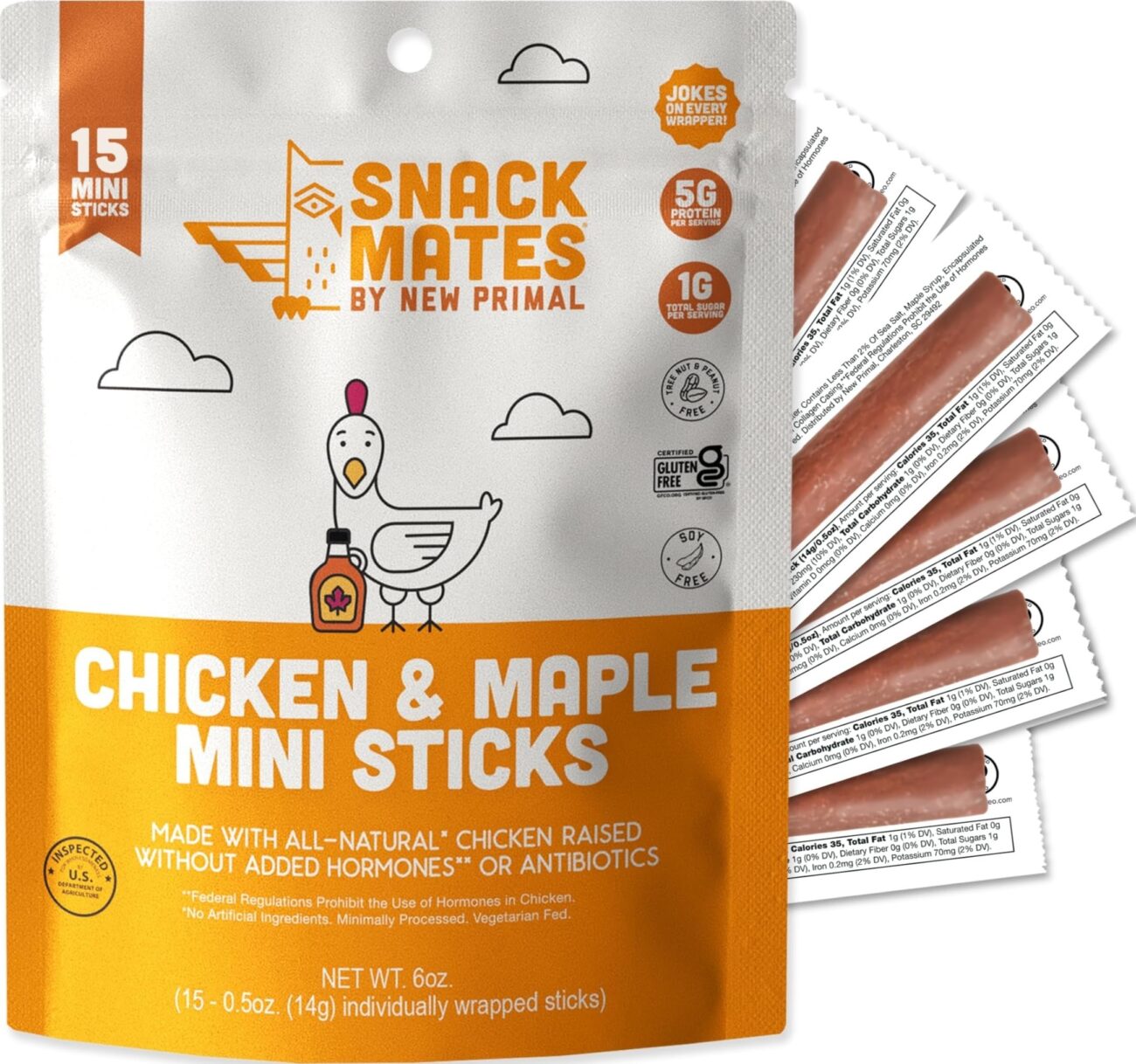 Best Price Primal Snack Mates Chicken & Maple Mini Meat Sticks