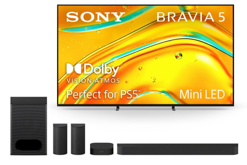 Best Price Sony 85″ BRAVIA 5 Mini LED 4K HDR Google TV (K-85XR50) | XR AI Processor, Dolby Vision/Atmos, XR Backlight Master Drive, 120Hz, Includes