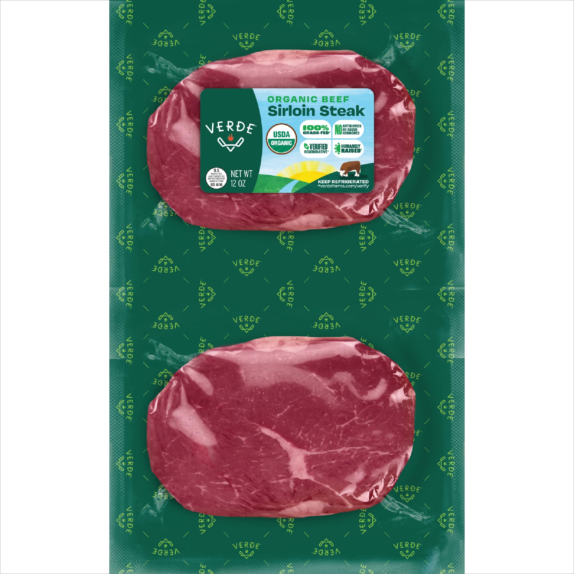 Free Trial Verde Farms Organic Grass-Fed Beef Sirloin Steaks
