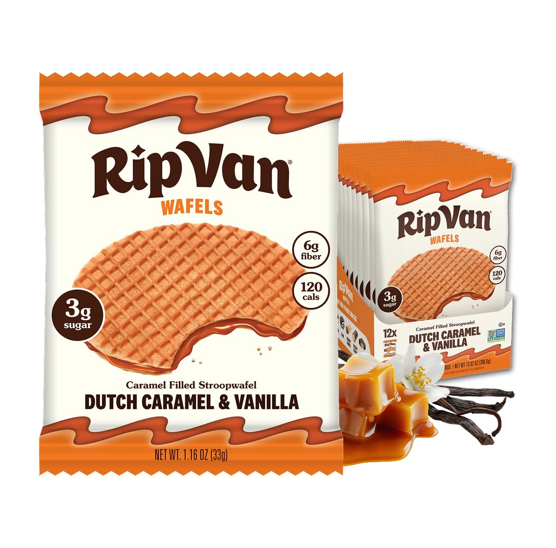 Top Rated Rip Van Wafels Dutch Caramel & Vanilla Stroopwafels