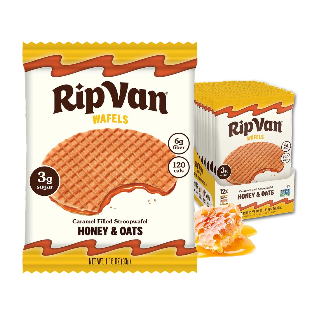 Top Rated Rip Van Wafels Dutch Caramel & Vanilla Stroopwafels