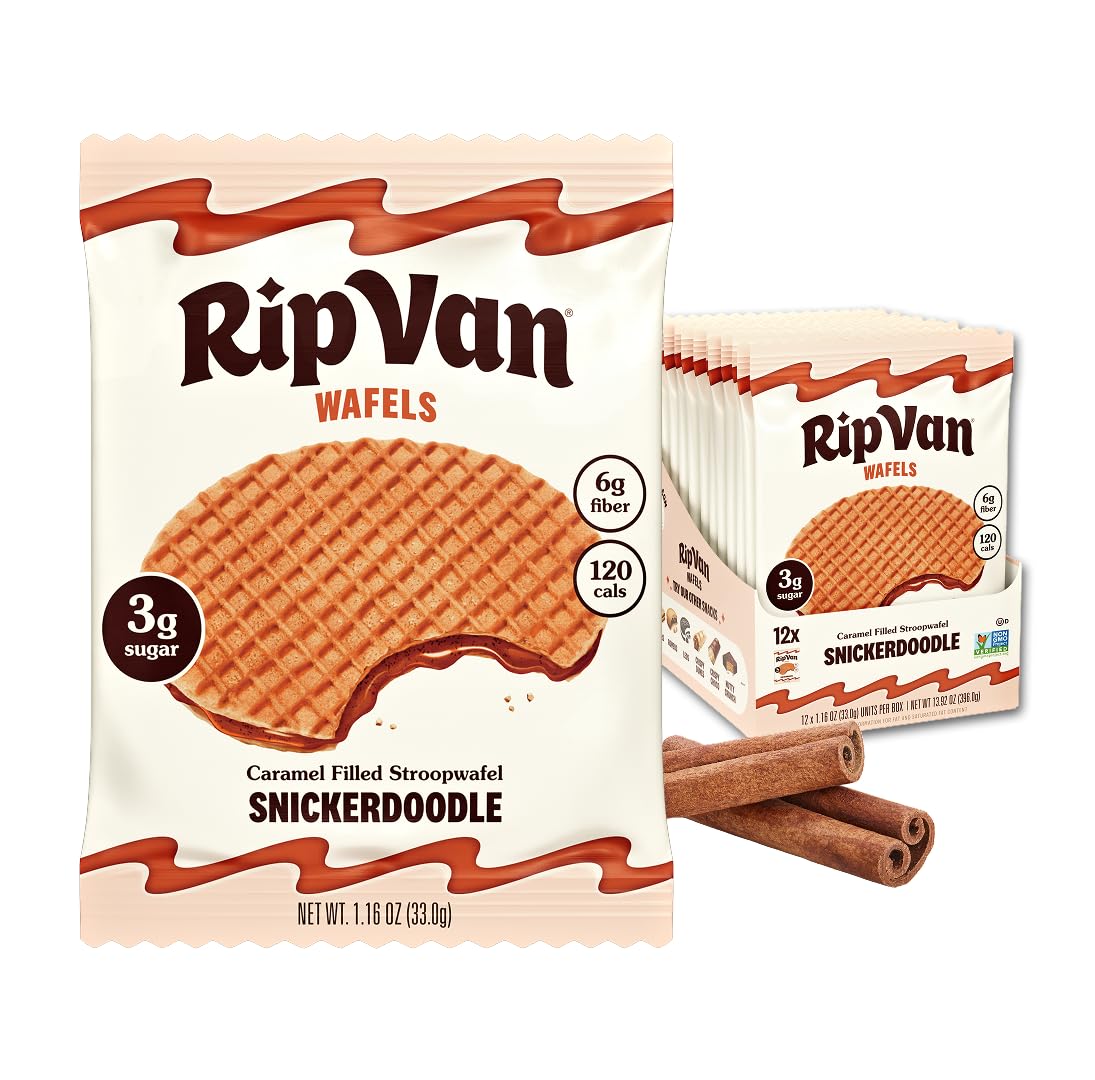 Top Rated Rip Van Wafels Dutch Caramel & Vanilla Stroopwafels