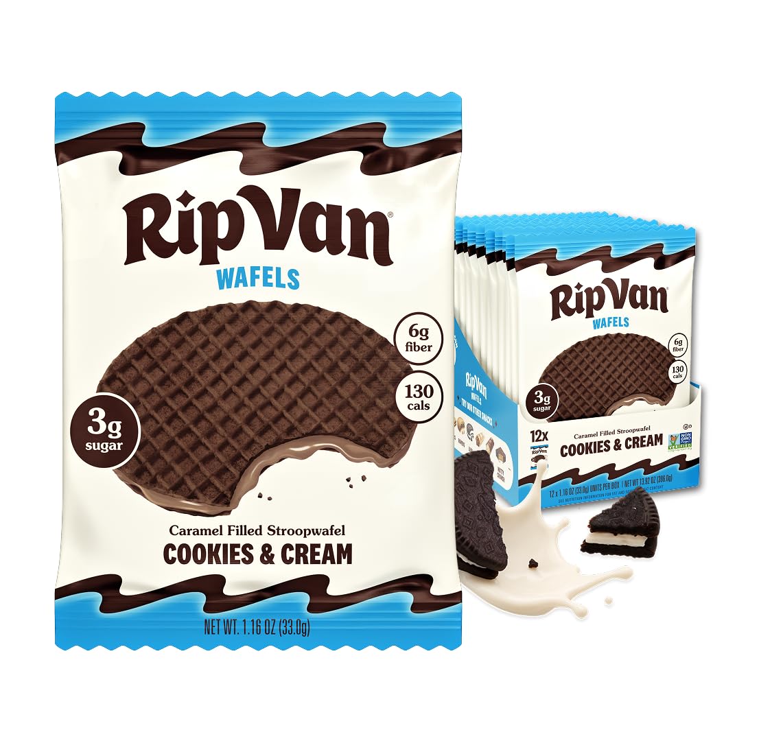 Top Rated Rip Van Wafels Dutch Caramel & Vanilla Stroopwafels