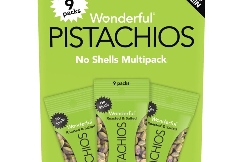 Top Rated Wonderful Pistachios No Shells, Roasted & Salted, 0.75 Oz (Pack of 9) | Protein Snacks, Gluten Free, Individually Wrapped, On-the-Go, Savory Office, Lunch